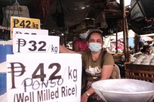 A Lady at the Market in the Philippines